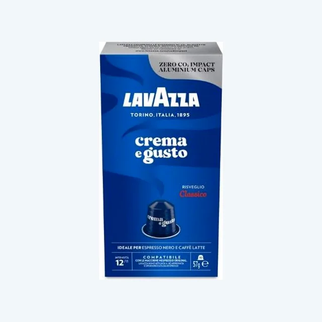 100 Capsule Lavazza Compatibili Nespresso Crema e Gusto Classico in Alluminio