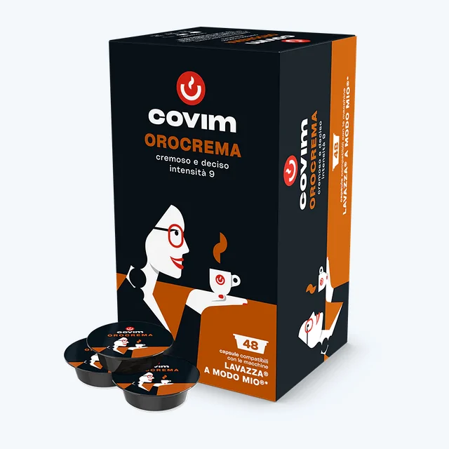 144 Capsule Compatibili Lavazza A Modo Mio Covim Orocrema