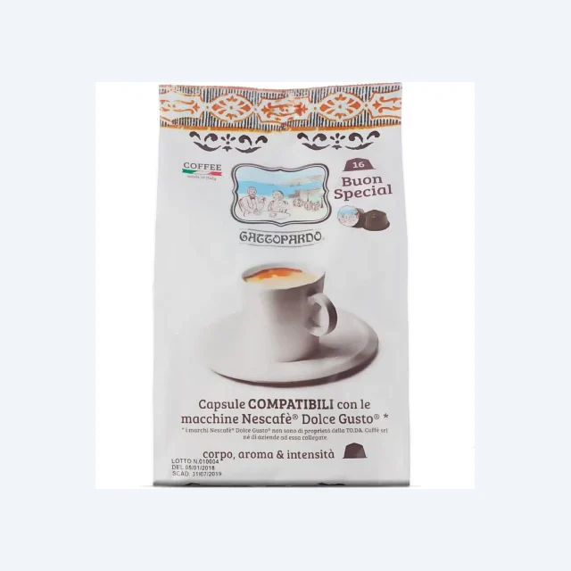 16 Capsule Compatibili Dolce Gusto Toda Gattopardo Special Club