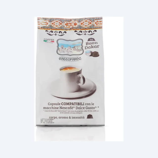 16 Capsule Compatibili Dolce Gusto Toda Gattopardo Dakar