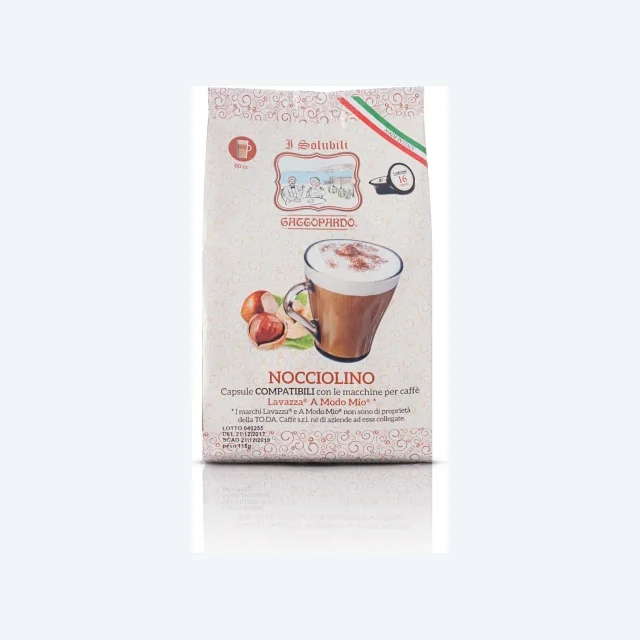 16 Capsule Compatibili Lavazza A Modo Mio Nocciolino Toda Gattopardo
