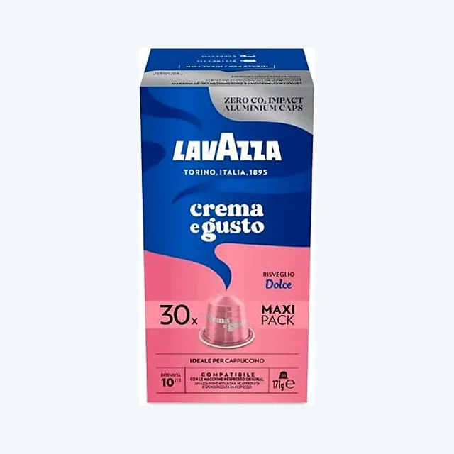 240 Capsule Lavazza Compatibili Nespresso Crema e Gusto Dolce in Alluminio