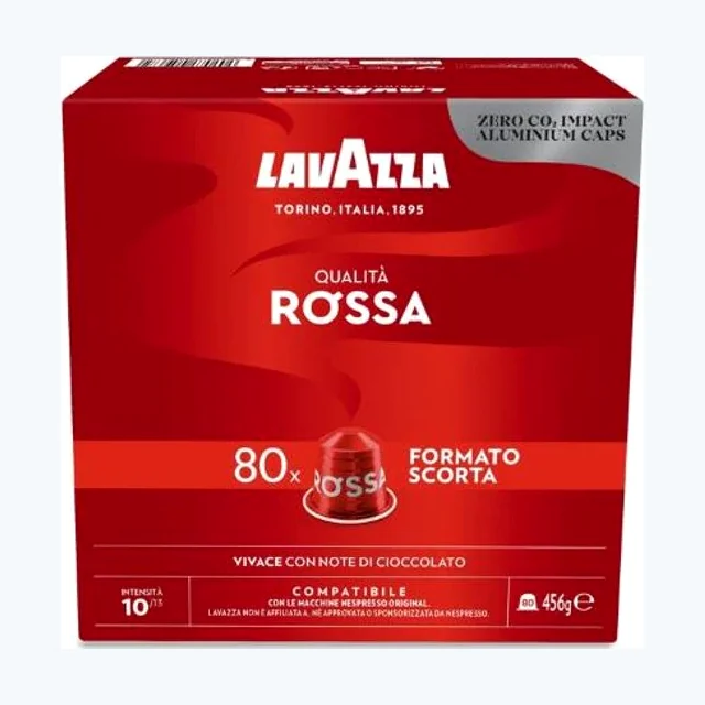 240 Capsule Lavazza Compatibili Nespresso Qualità Rossa in Alluminio