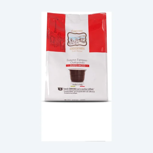 96 Capsule Compatibili Caffitaly Toda Gattopardo Gusto Ricco