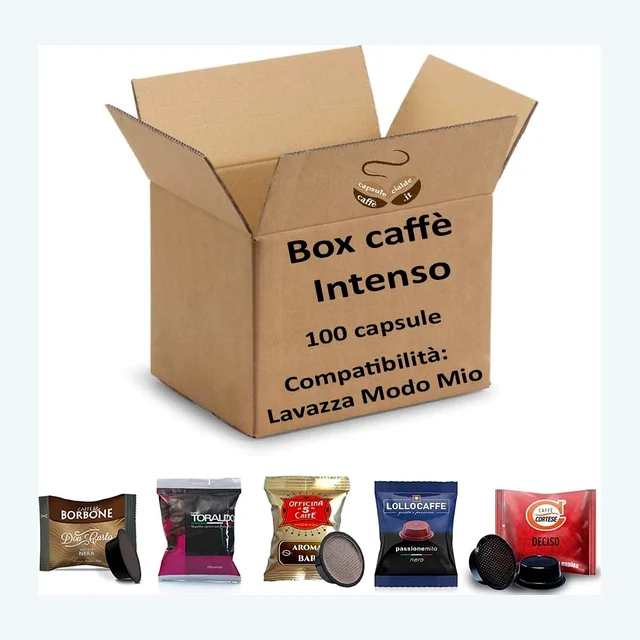 Box Caffè Intenso - 100 Capsule miste compatibili Lavazza a Modo Mio®