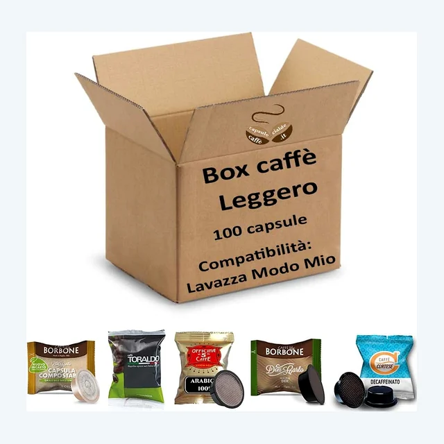 Box Caffè Leggero - 100 Capsule miste compatibili Lavazza a Modo Mio®