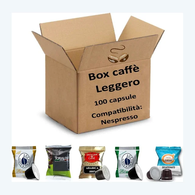 Box Caffè Leggero - 100 Capsule miste compatibili Nespresso®