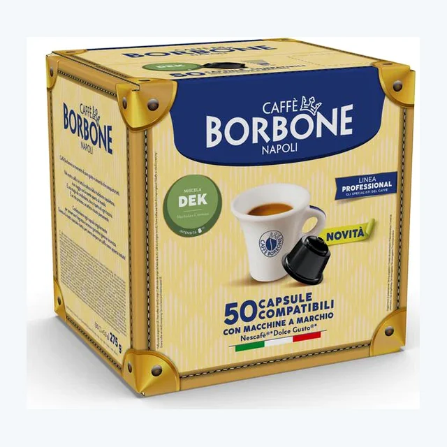 Caffè Borbone miscela Dek - Nuove Capsule Dolce Gusto autoprotette