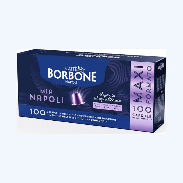 Caffè Borbone miscela Mia Napoli - Capsule alluminio Nespresso