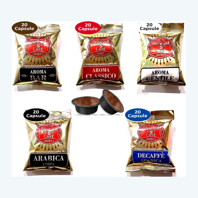 Kit assaggio caffè Officina 5 - 100 Capsule Lavazza a Modo Mio