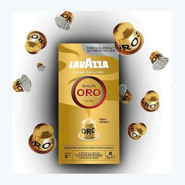 Lavazza Qualità Oro - Capsule alluminio compatibili Nespresso