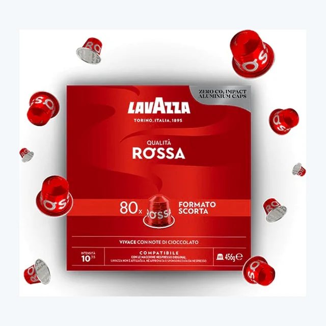 Lavazza Qualità Rossa - Capsule alluminio compatibili Nespresso