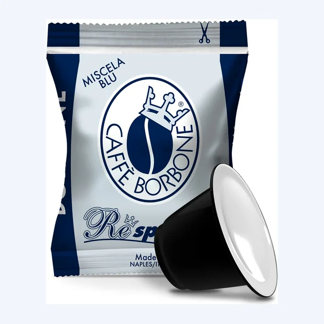 Caffe Borbone - Blu Respresso Nespresso Compatible Capsules - 100 Capsules (Blue)