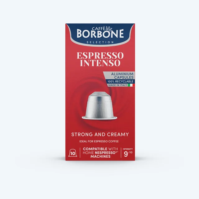 Caffe Borbone - Intenso Nespresso Capsules - 10 Aluminum Capsules/box