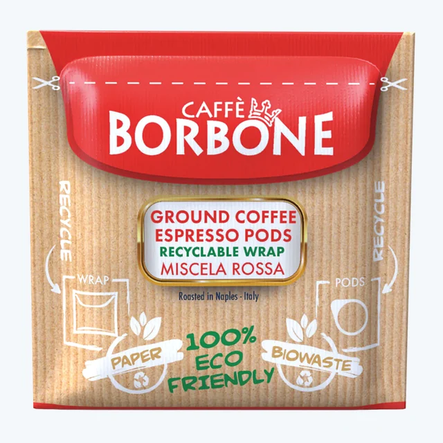 Caffe Borbone - Miscela Rossa -  E.S.E. Paper Pods - 150ct (Red)