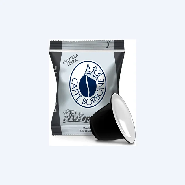 Caffe Borbone - Nera Respresso Nespresso Compatible Capsules - 100 Capsules (Black)