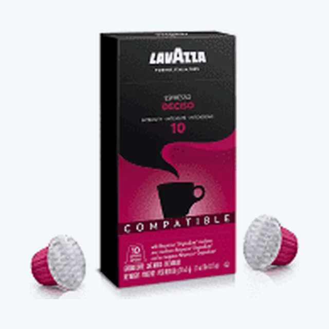 Lavazza -  Deciso - Espresso Capsules (Intensity 10) - 10/Bag - Compatible with Nespresso® Machines