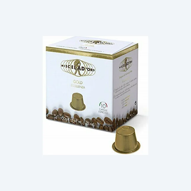 Miscela d'Oro Espresso Eccellenza Capsules - 10/Bag - Compatible with Nespresso® Machines