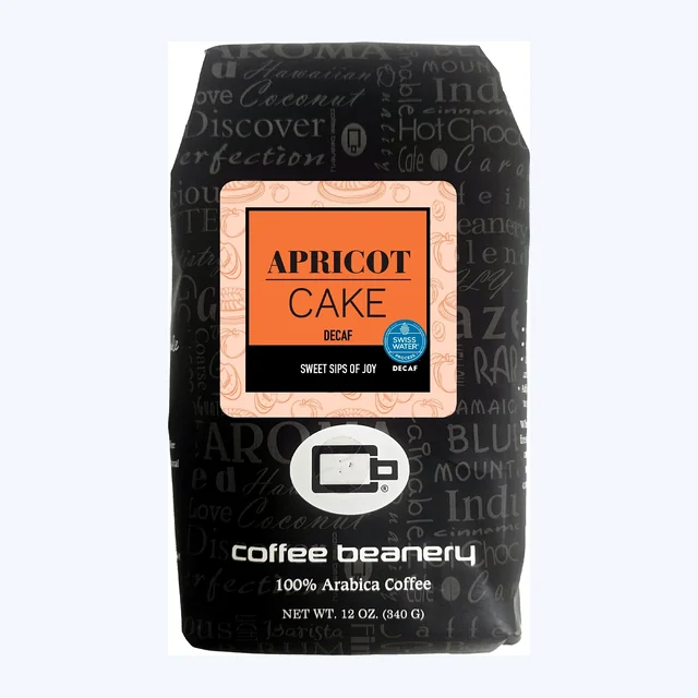 Apricot Cake Flavored Swiss Water Process Decaf Coffee