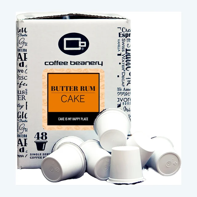 Butter Rum Cake Flavored Coffee Pods | Bulk