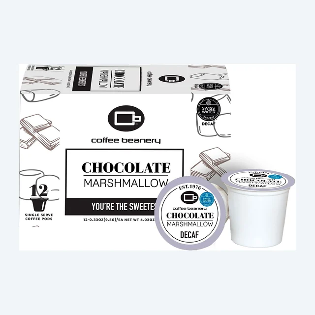Chocolate Marshmallow Flavored Decaf Coffee Pods