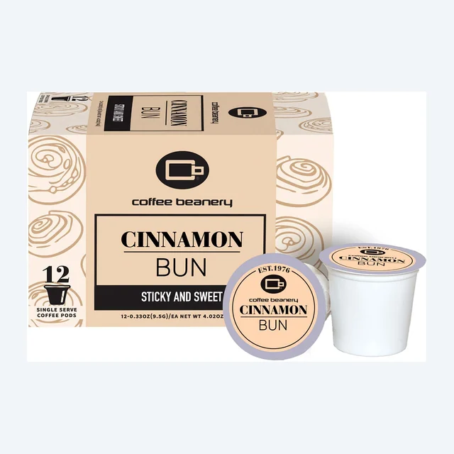 Cinnamon Bun Flavored Coffee Pods