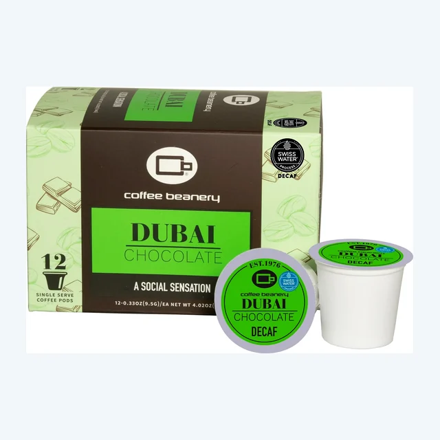 Dubai Chocolate Flavored Decaf Coffee Pods