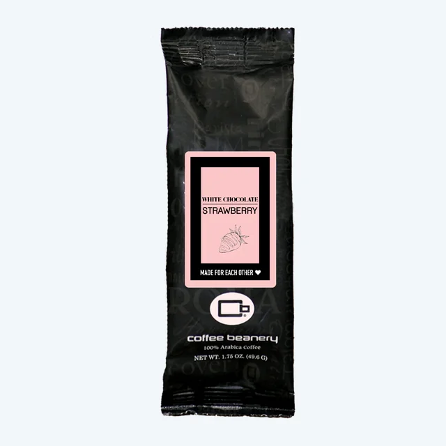 White Chocolate Strawberry Flavored Coffee  | 1.75 oz One Pot Sampler