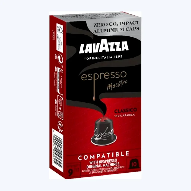 Lavazza Classico, box of 10 Nespresso Capsules
