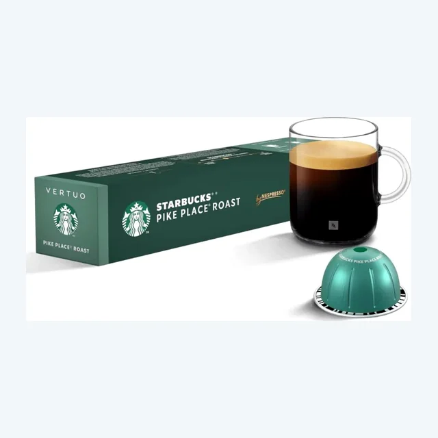 Starbucks Pike Place Roast, Box of 10 Vertuo Capsules