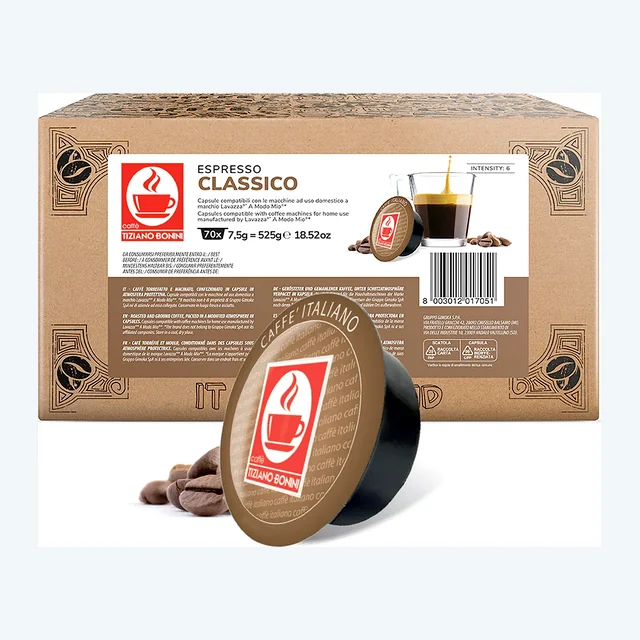 Bonini Espresso Classico 1x70 Lavazza A Modo Mio Compatible Coffee Pods