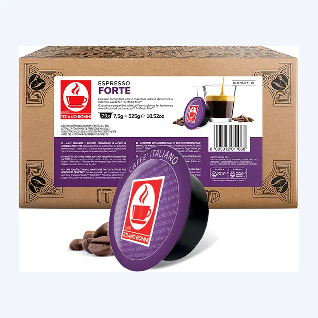 Bonini Espresso Forte 1x70 Lavazza A Modo Mio Compatible Coffee Pods