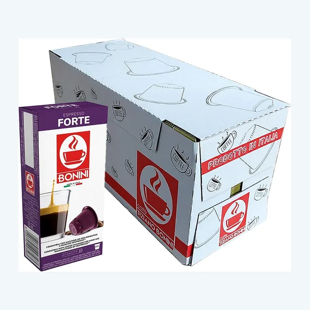 Bonini Espresso Forte Capsules 20x10 Nespresso Compatible Pods