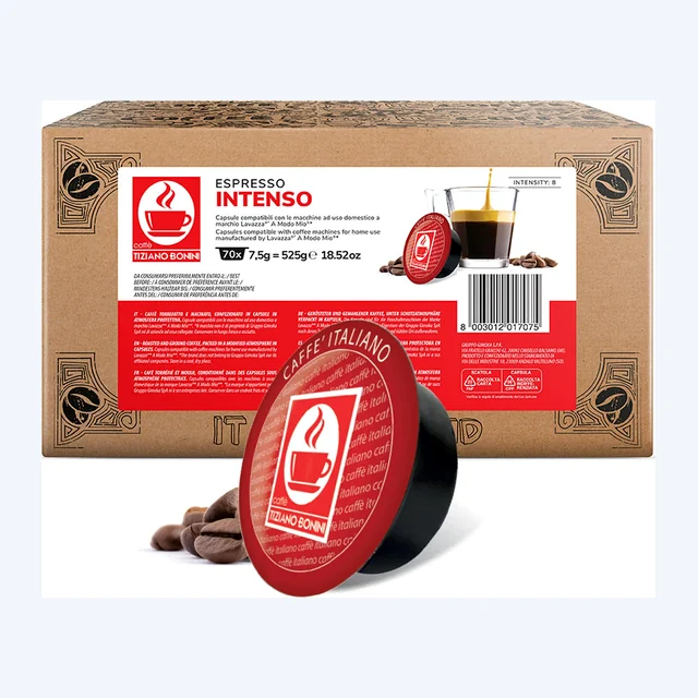 Bonini Espresso Intense 1x70 Lavazza A Modo Mio Compatible Coffee Pods