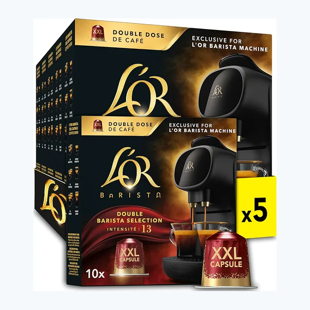 L'OR Barista Double Barista Selection XXL Coffee Pods 5x10