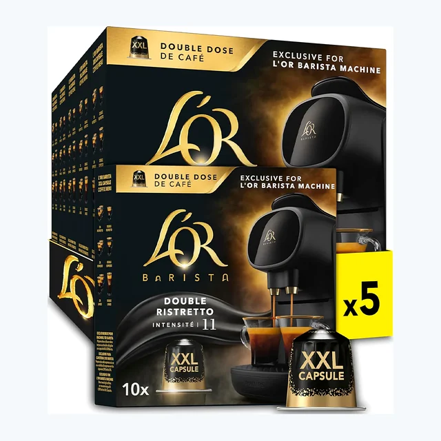 L'OR Barista Double Ristretto XXL Coffee Pods 5x10
