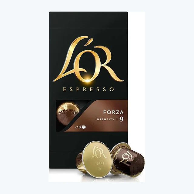 L'OR Espresso Forza Coffee Capsules 1x10 Nespresso Compatible