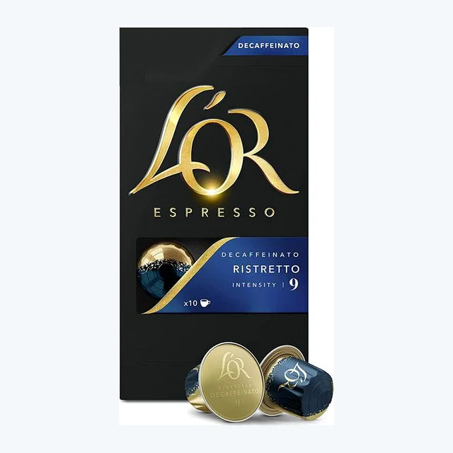 L'OR Ristretto Decaffeinato Espresso Coffee Capsules 1x10 Nespresso Compatible