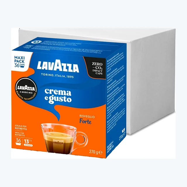 Lavazza A Modo Mio Crema E Gusto Forte Maxi Pack Coffee Pods 10x36