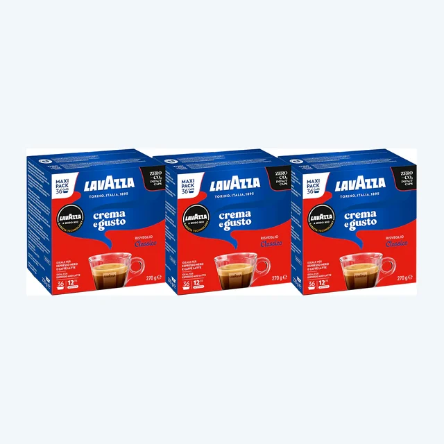 Lavazza A Modo Mio Crema E Gusto Maxi Pack Coffee Pods 3x36