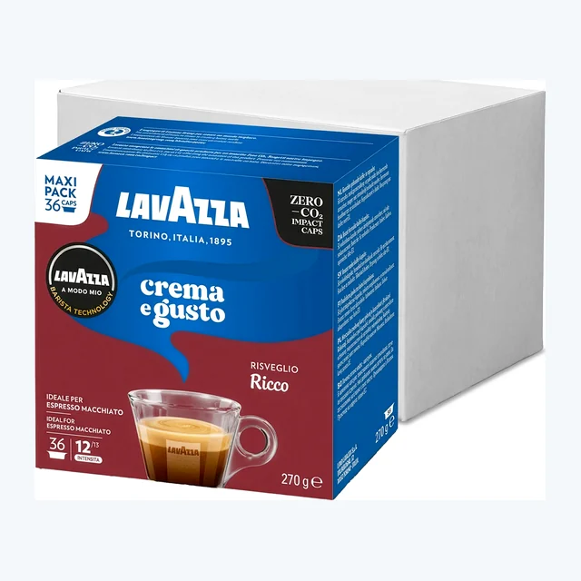 Lavazza A Modo Mio Crema E Gusto Ricco Maxi Pack Coffee Pods 10x36