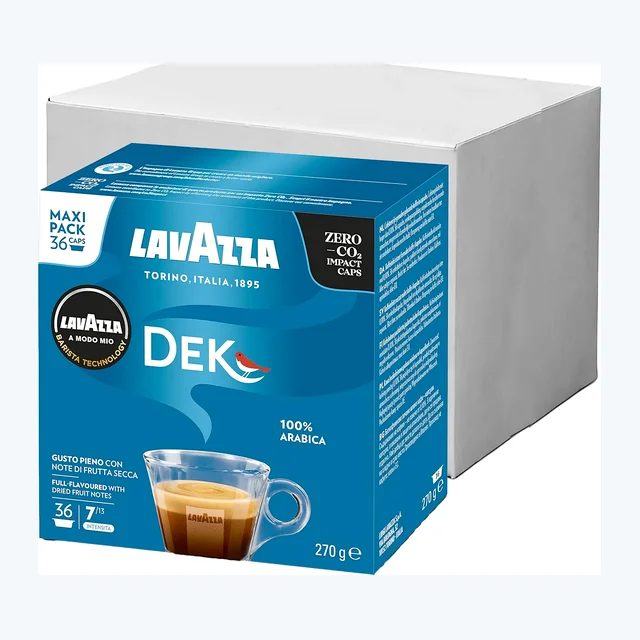 Lavazza A Modo Mio Espresso Dek Maxi Pack Coffee Pods 10x36