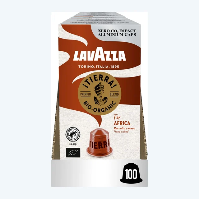 Lavazza Tierra for Africa Nespresso Compatible Coffee Capsules 10x10