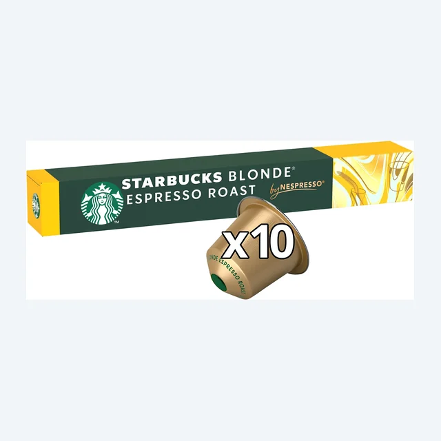 Starbucks By Nespresso Blonde Espresso Roast 1x10 Coffee Capsules