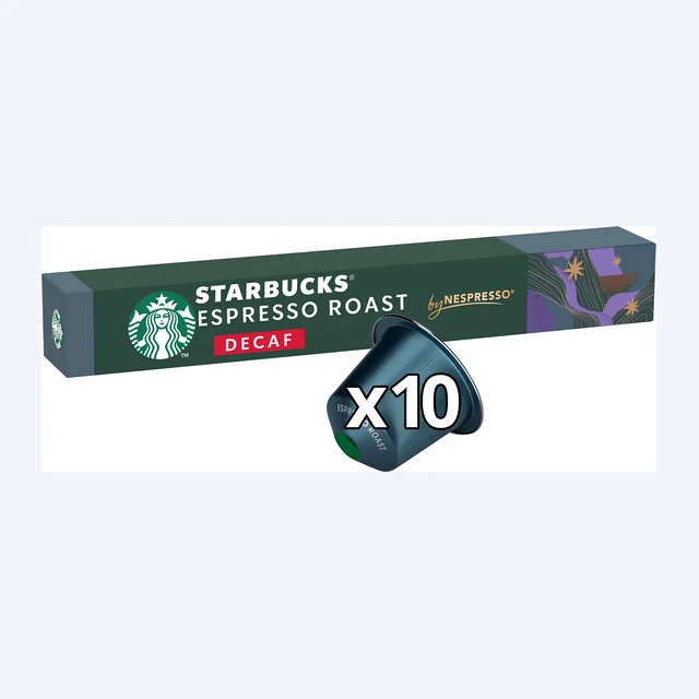 Starbucks By Nespresso Espresso Roast Decaf 1x10 Coffee Capsules
