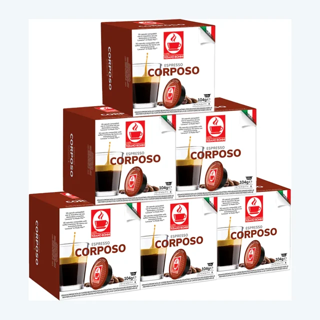 Tiziano Bonini Espresso Corposo 6x16 Lavazza A Modo Mio Compatible Coffee Pods