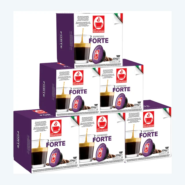 Tiziano Bonini Espresso Forte 6x16 Lavazza A Modo Mio Compatible Coffee Pods