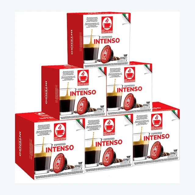 Tiziano Bonini Espresso Intenso 6x16 Lavazza A Modo Mio Compatible Coffee Pods