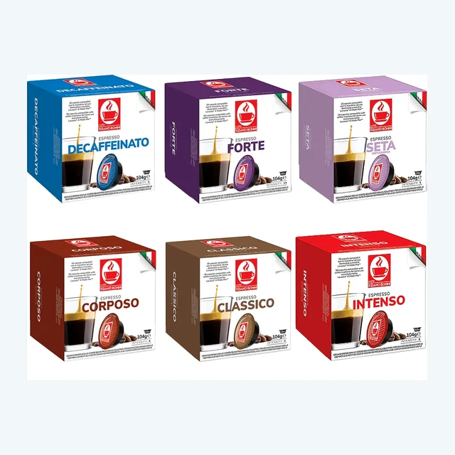 Tiziano Bonini Variety Pack 6x16 Lavazza A Modo Mio Compatible Coffee Pods