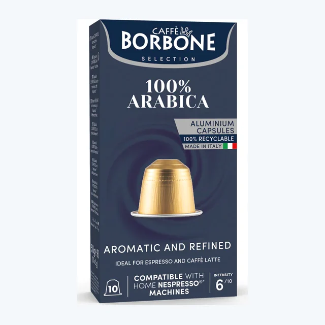 Caffè Borbone Miscela 100% Arabica 10 Capsule Compatibili Nespresso®